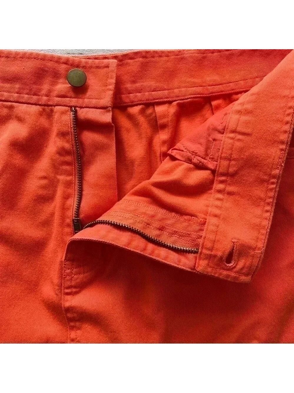 Pendleton Denim Jean Skirt Orange Straight Pencil Women’s Size 16 - Picture 4 of 6